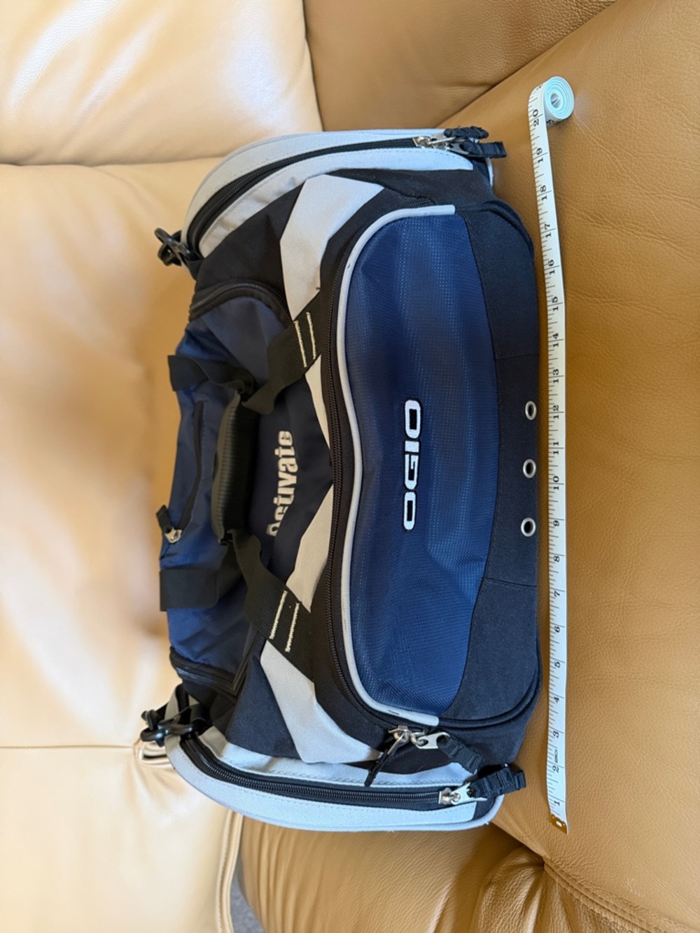 OGIO Navy and Black Men’s Duffel Bag with Gray Accents